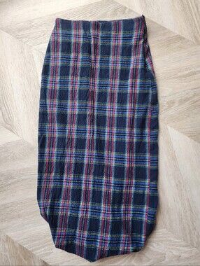 Gorgeous Zara Plaid Bubble Hem Midi Skirt